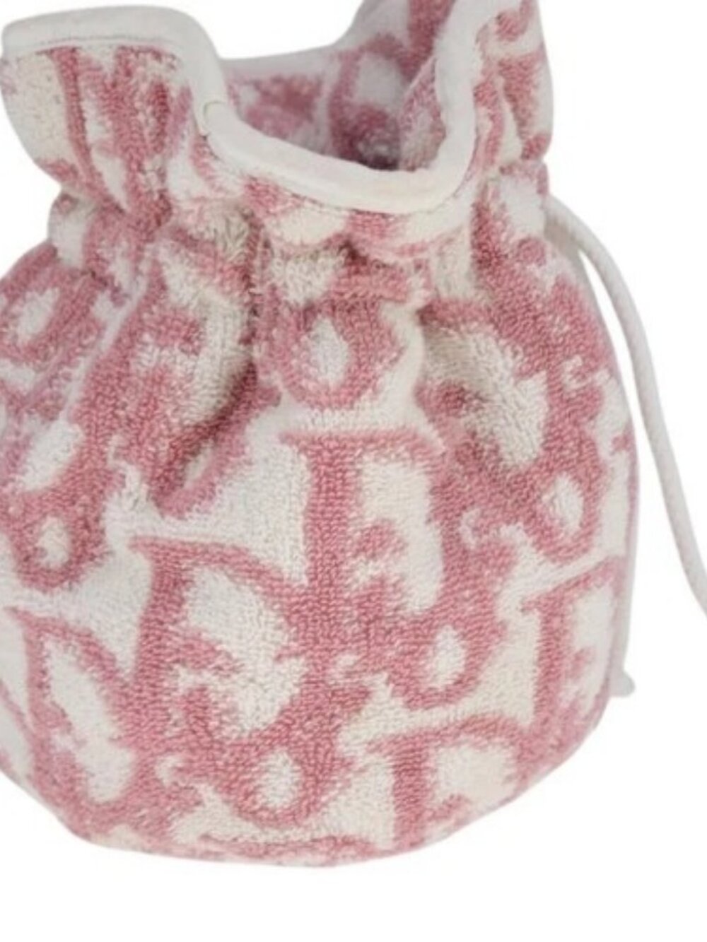 Christian Dior Purse Pouch Pile Pink White Auth - Picture 3 of 16